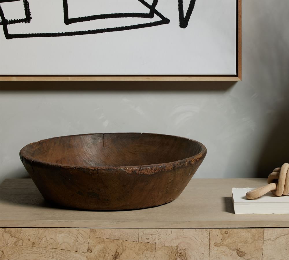Pottery Barn Wooden Bowl
