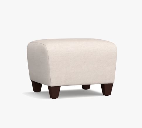 Manhattan Upholstered Ottoman | Pottery Barn