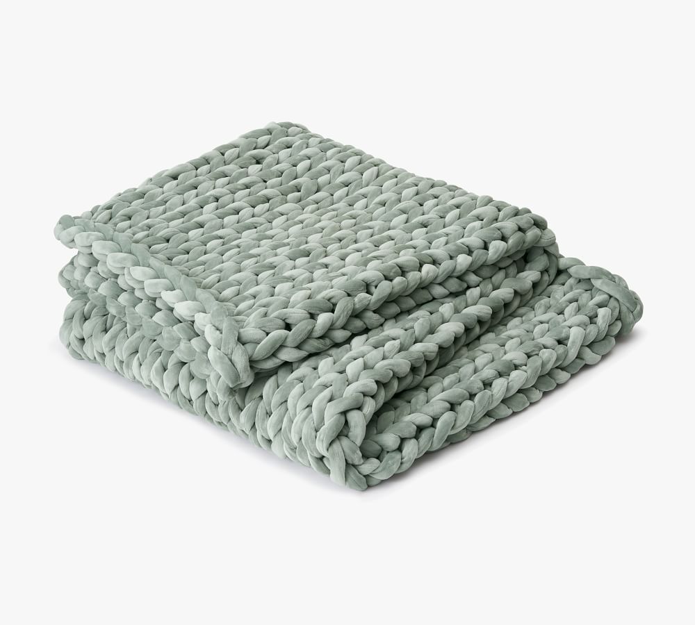 Bearaby Velvet Napper Weighted Blanket Pottery Barn