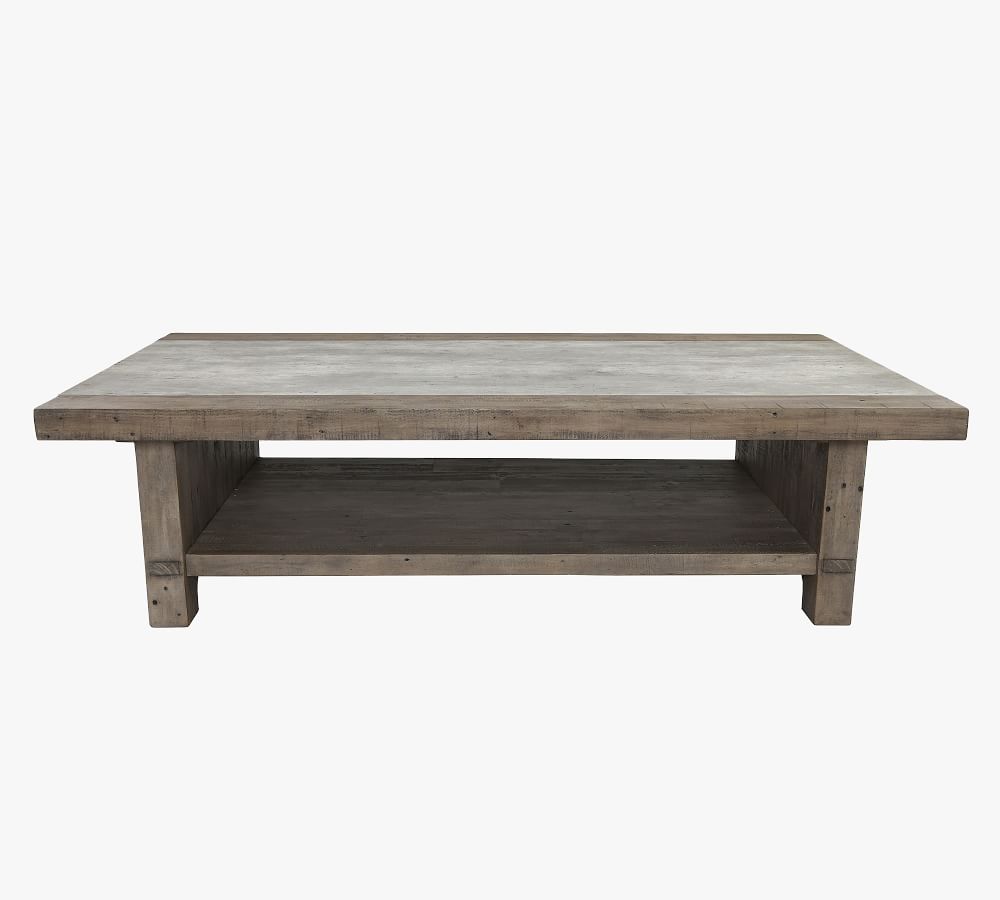 Gordon 66" Rectangular Reclaimed Wood Coffee Table Pottery Barn