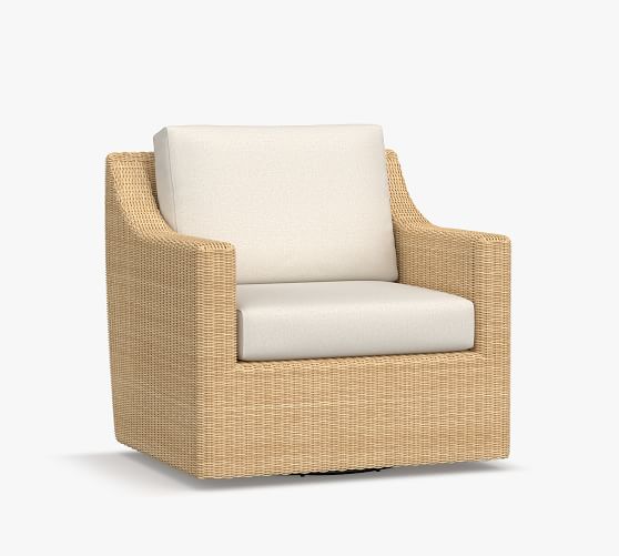 indoor wicker swivel chair