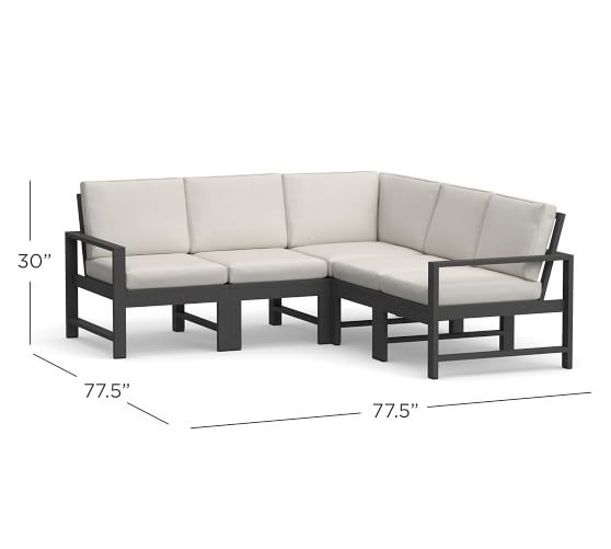 patio sectional metal frame