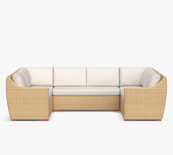 u shaped rattan