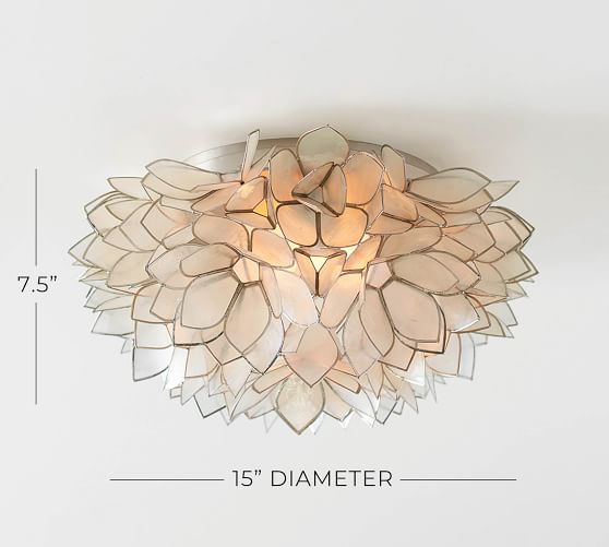 flower flush mount ceiling light