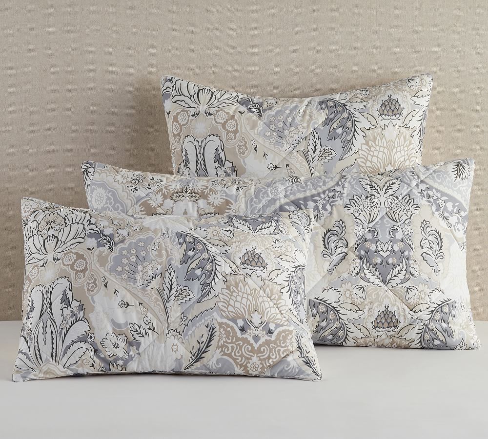 Celeste Organic Percale Sham Pottery Barn