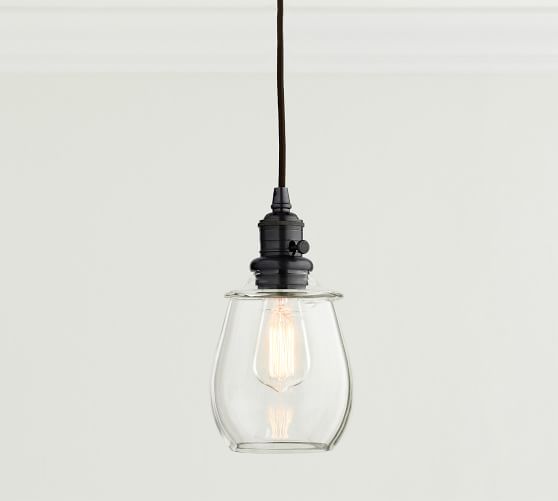 pottery barn black pendant lights