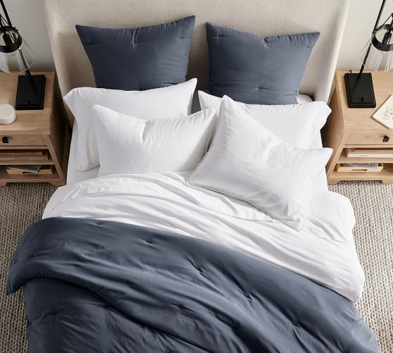 steel blue duvet cover