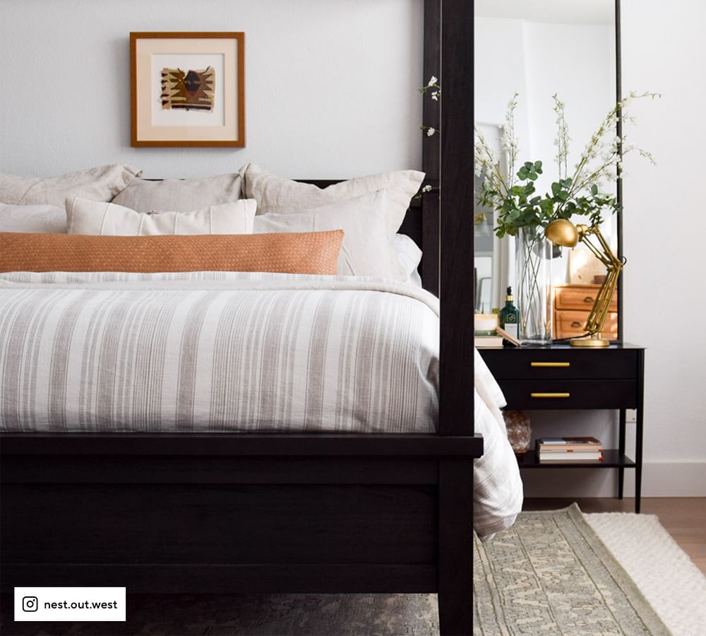 Hawthorn Striped Cotton Duvet Cover Pottery Barn