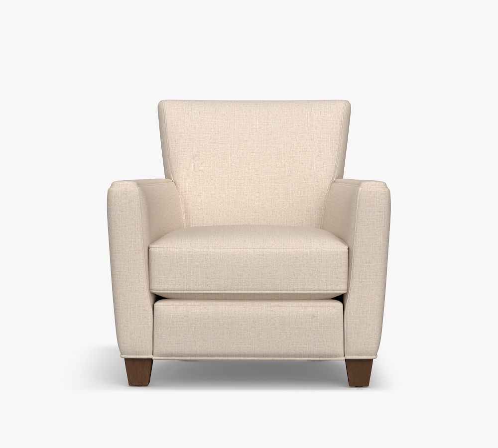 Irving Square Arm Upholstered Recliner Pottery Barn
