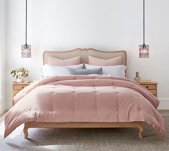 blush velvet quilt