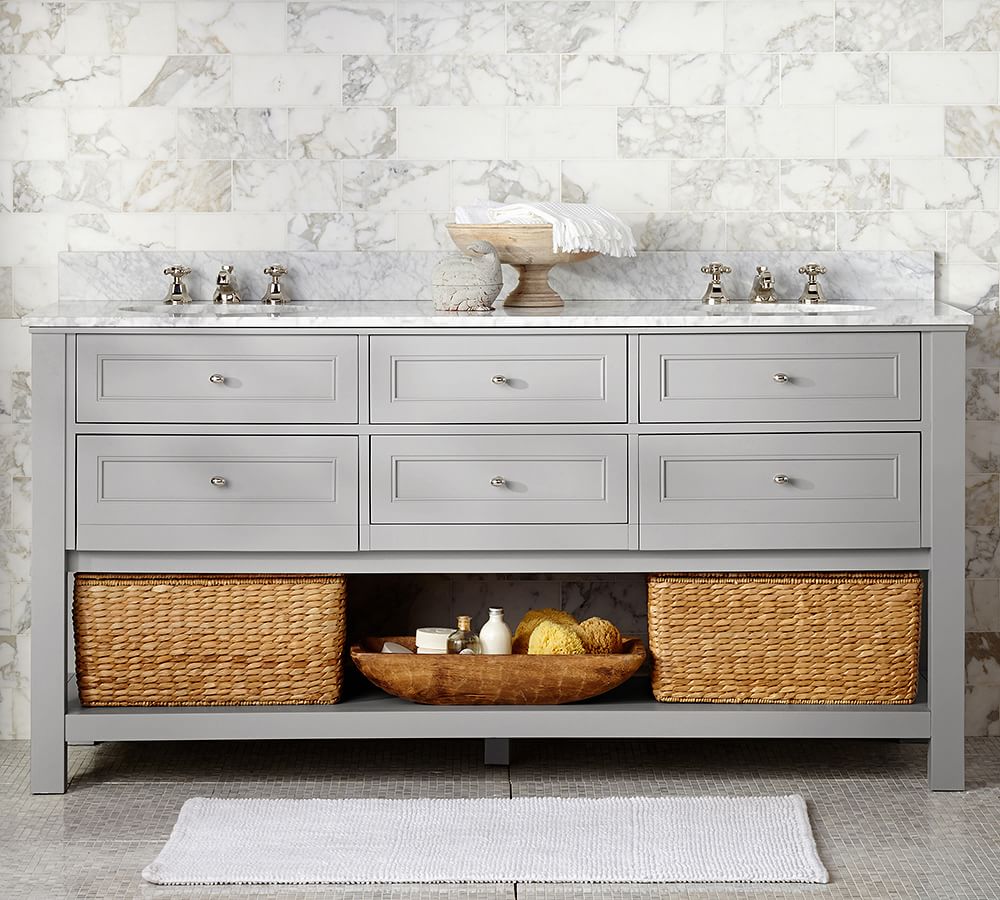 Classic 72" Double Sink Vanity | Pottery Barn