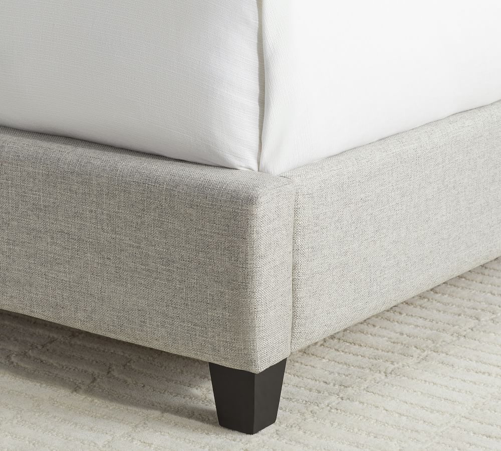 Elliot Upholstered Tufted Shelter Bed Pottery Barn