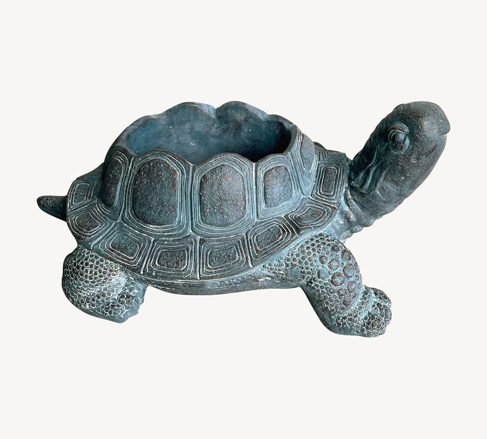 Turtle Garden Object Planter | Pottery Barn