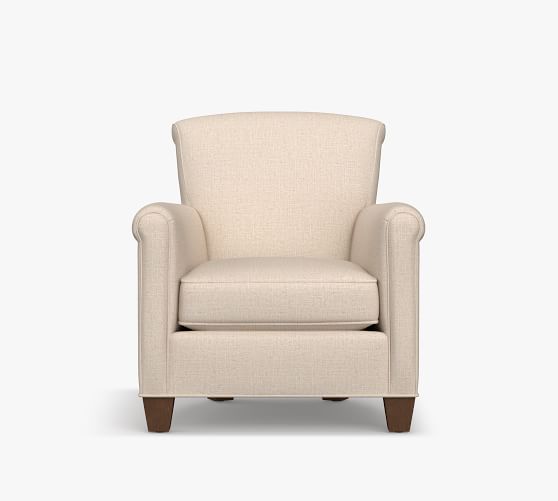 irving upholstered side chair in brown