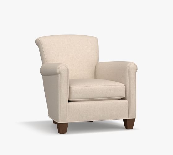 irving upholstered side chair in brown