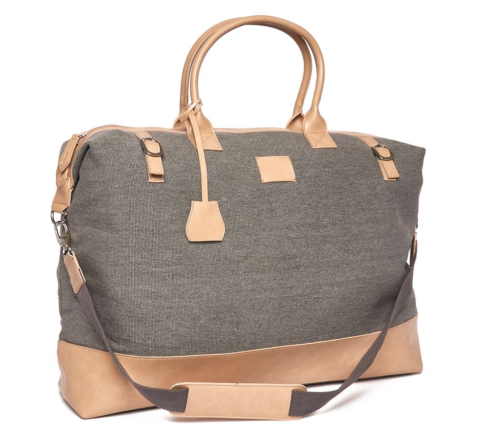 Cleo Gray Weekender Bag | Pottery Barn