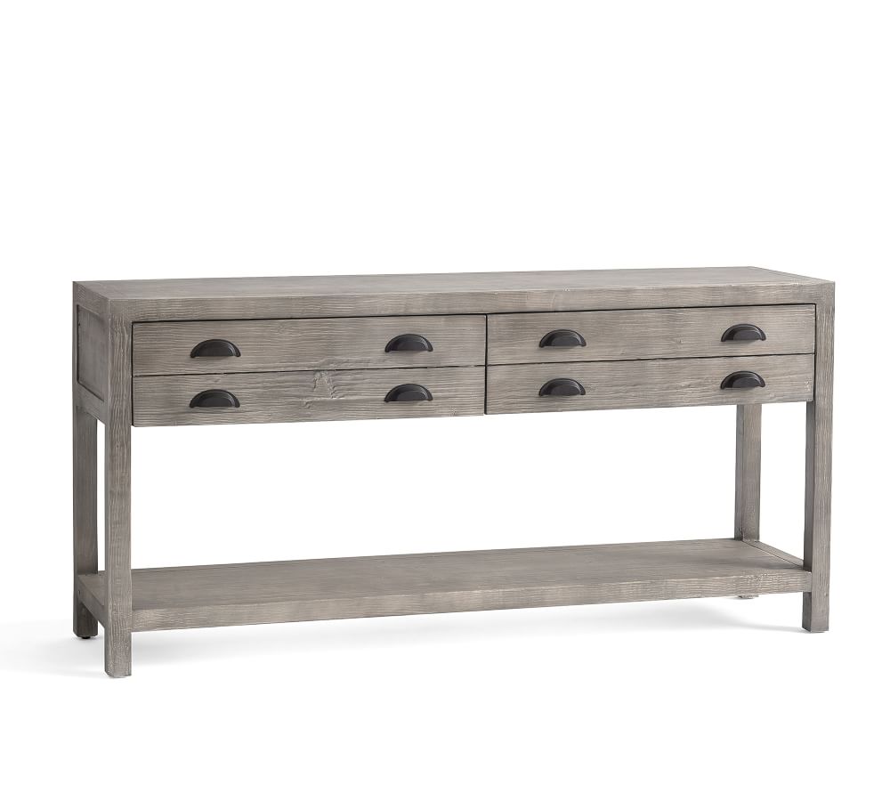 Architect's 62" Reclaimed Wood Console Table Pottery Barn