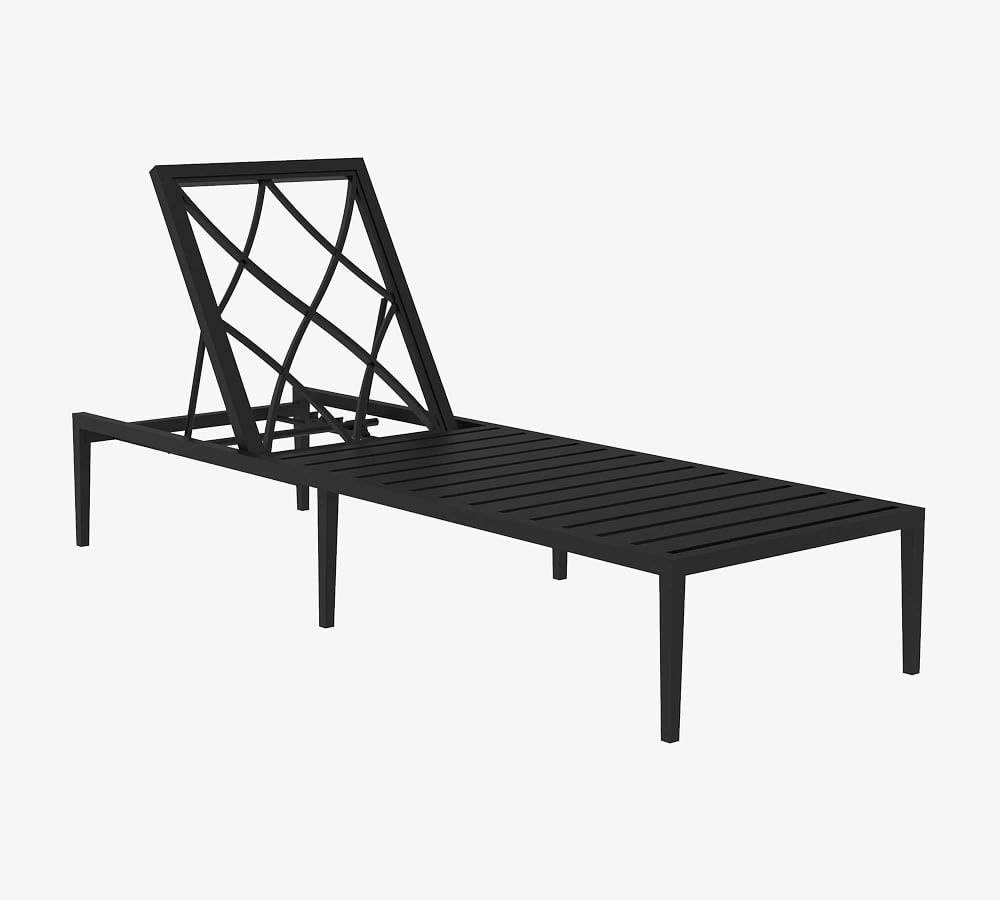 Yvonne Metal Chaise Lounge Pottery Barn