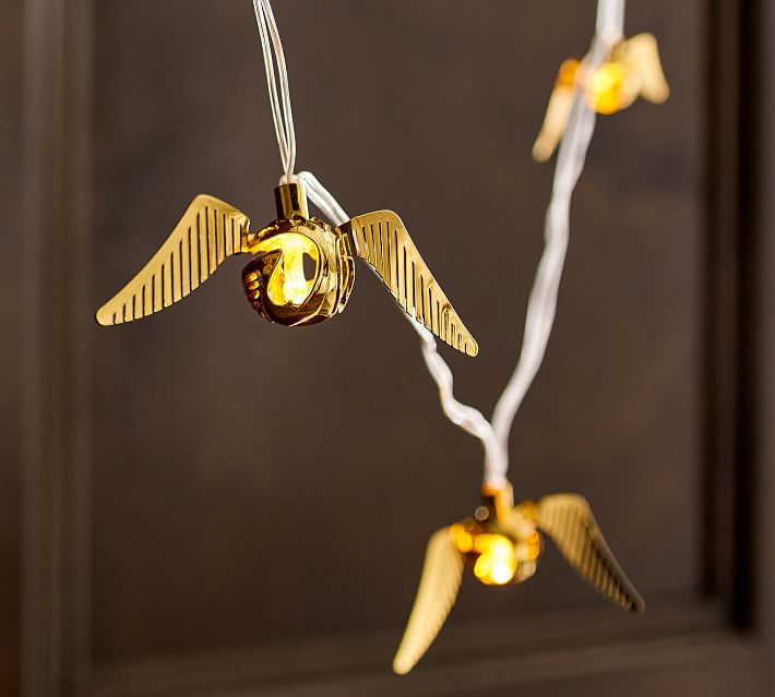 pottery barn golden snitch lights