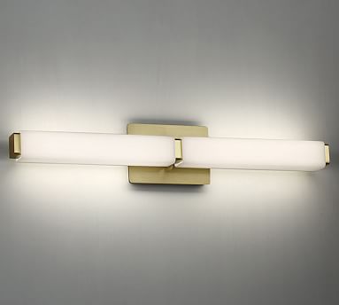 horizontal bathroom sconce