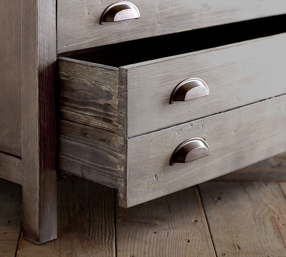 Architect's 68" Reclaimed Wood Media Console Pottery Barn