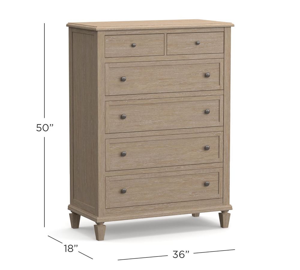 Sausalito 6Drawer Tall Dresser Pottery Barn