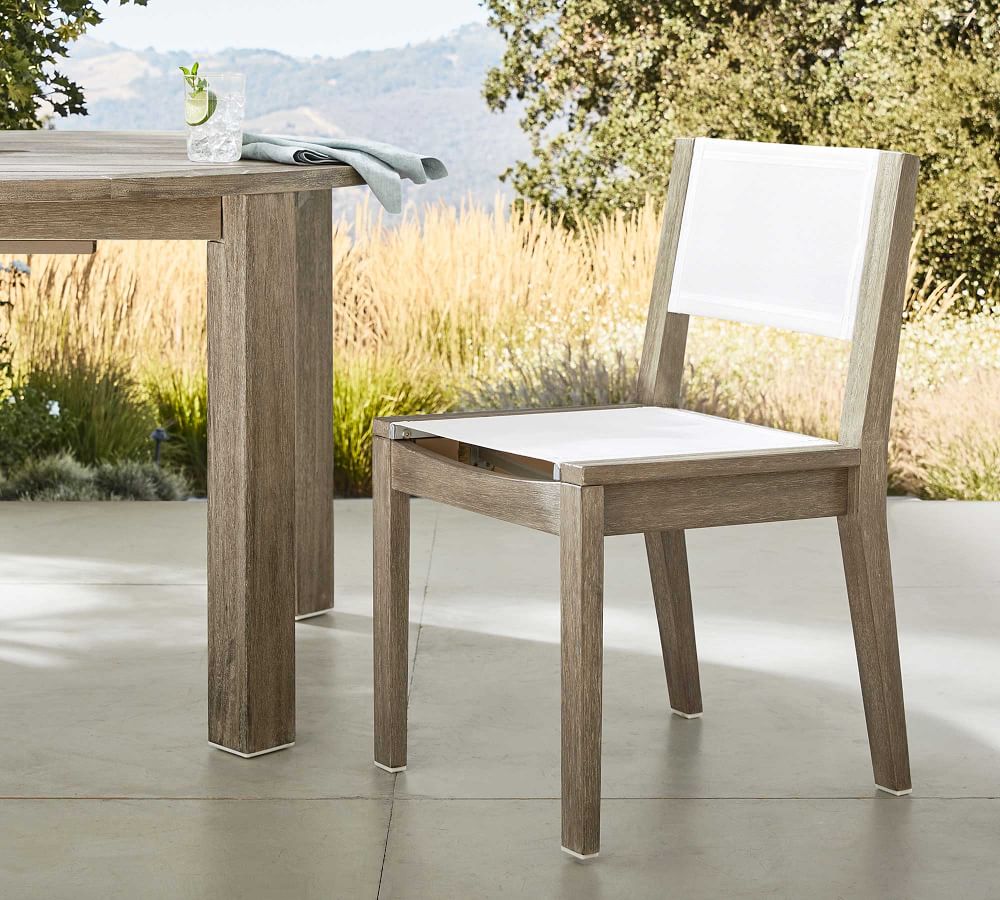 Indio FSC® Eucalyptus & Mesh Dining Chair Pottery Barn