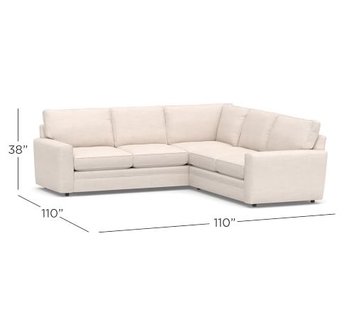 Pearce Square Arm Upholstered 2 Piece L-Sectional | Pottery Barn