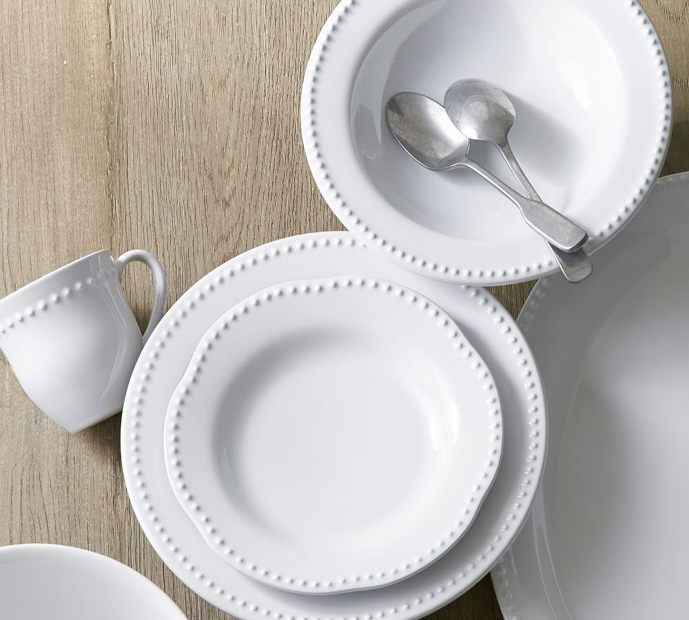 Emma Beaded Stoneware Dinnerware Sets Pottery Barn