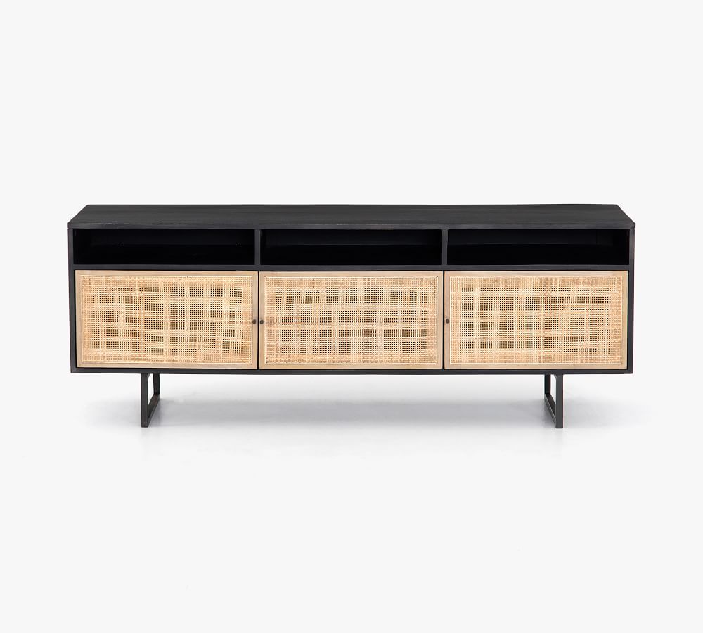 Dolores 65" Cane Media Console Pottery Barn