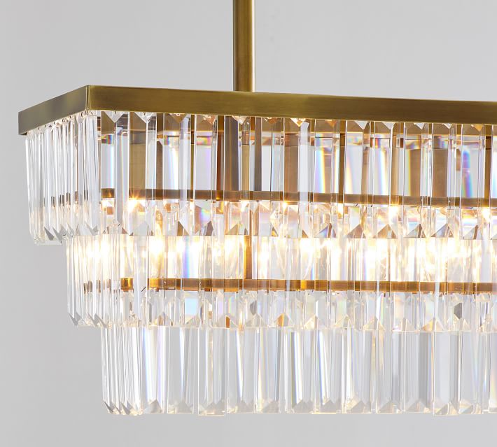 gemma rectangular chandelier