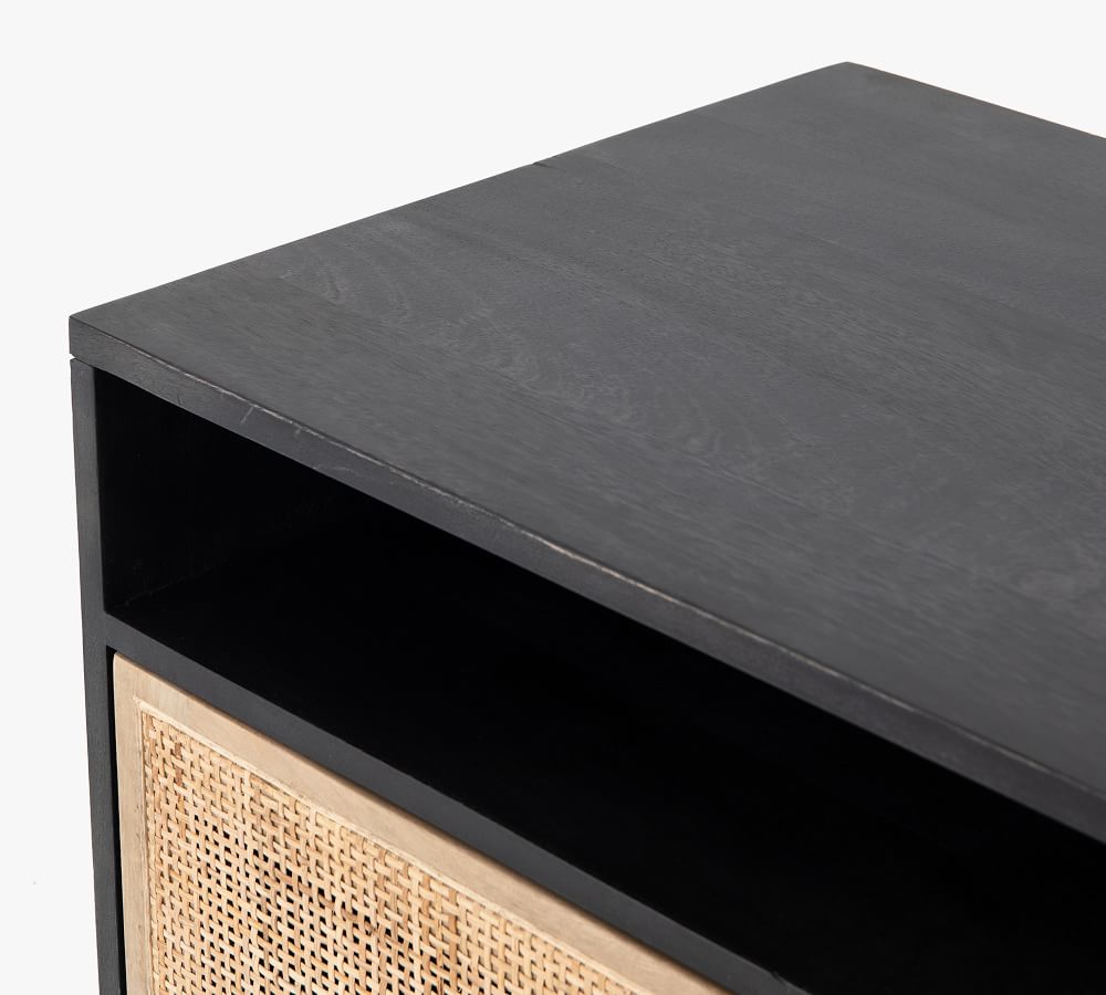 Dolores 65" Cane Media Console Pottery Barn