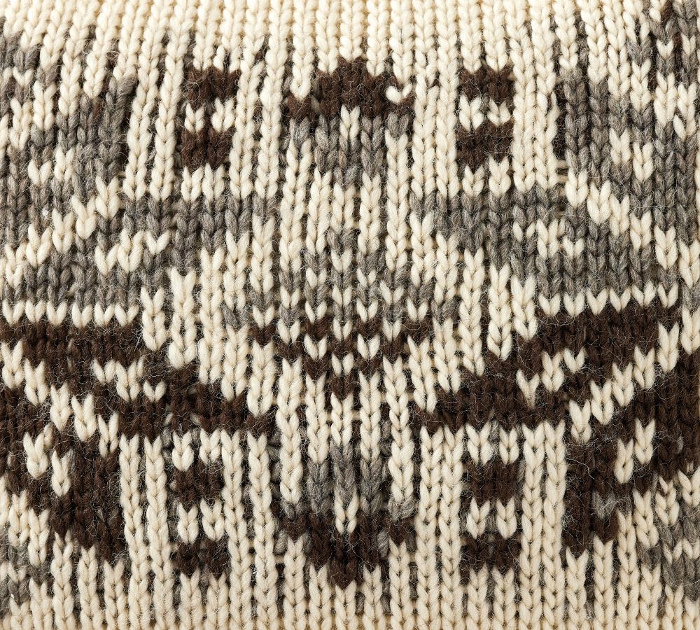 Grafton Fair Isle Sweater Pillow Cover | Pottery Barn