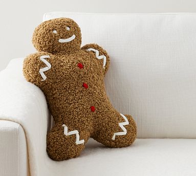 pottery barn gingerbread pillow