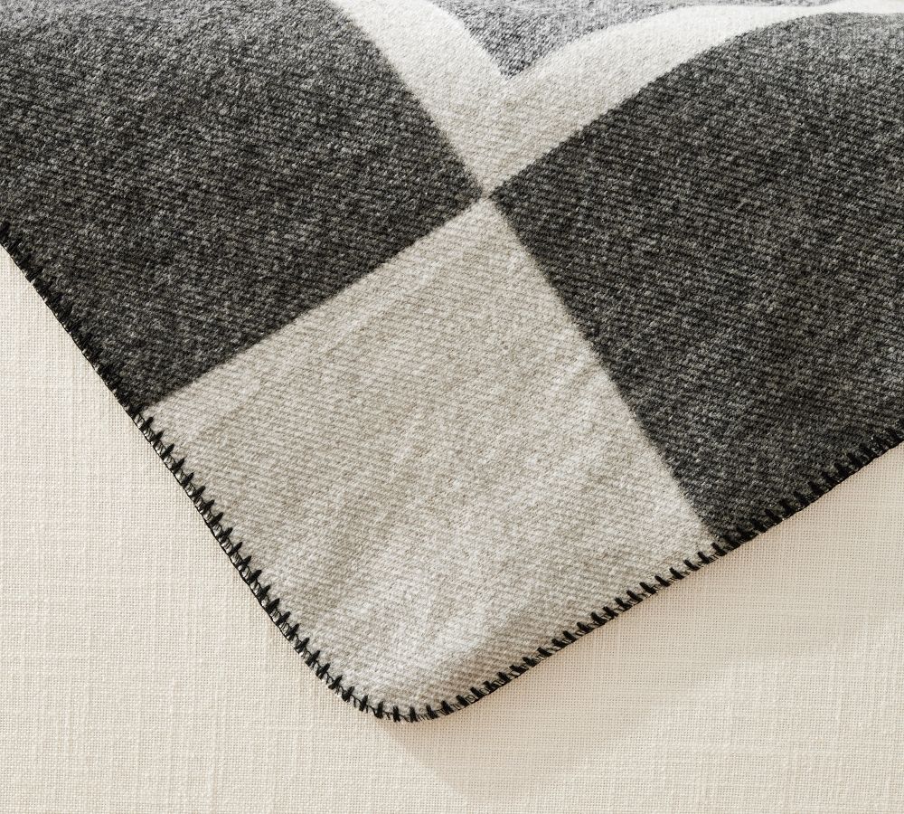 Personalized Windowpane Throw | Pottery Barn