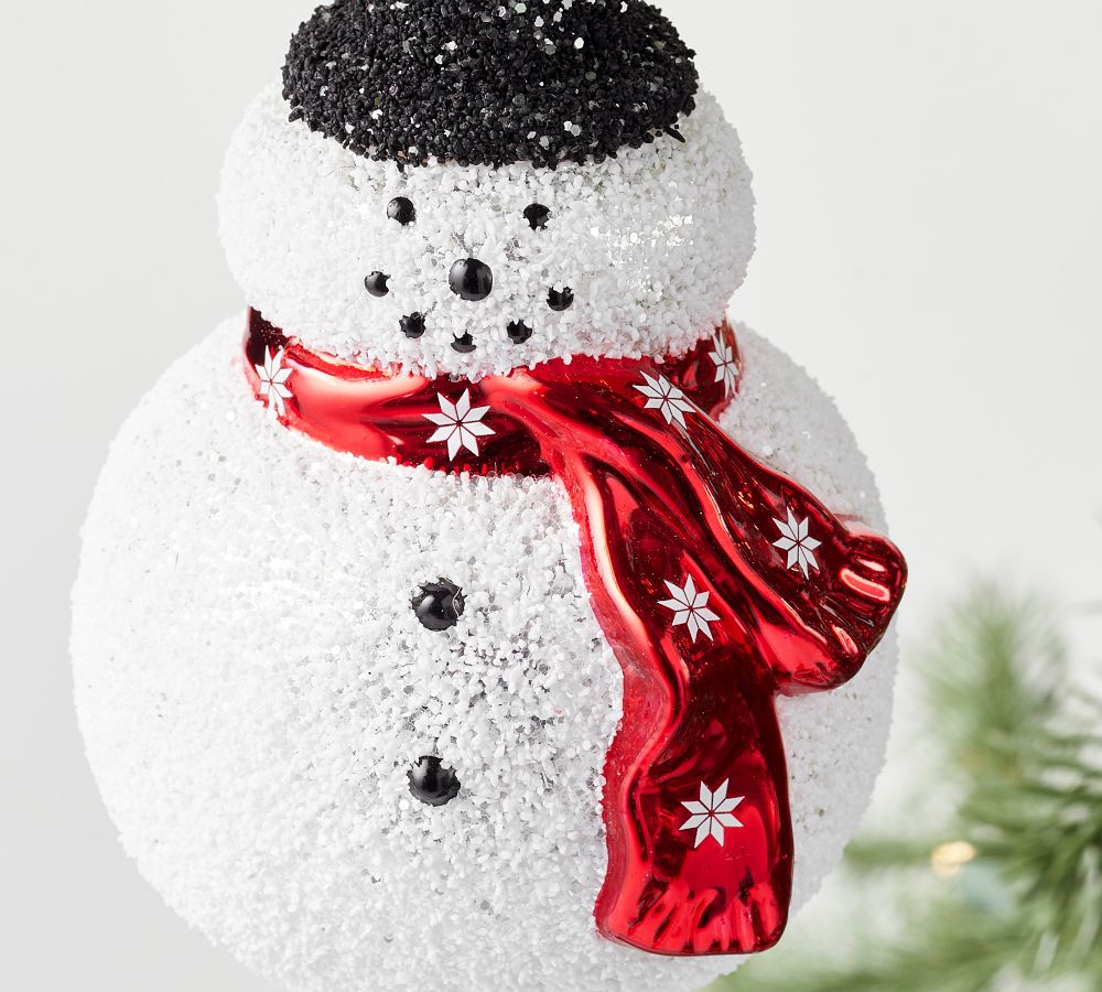 Archie the Snowman Ornament Pottery Barn
