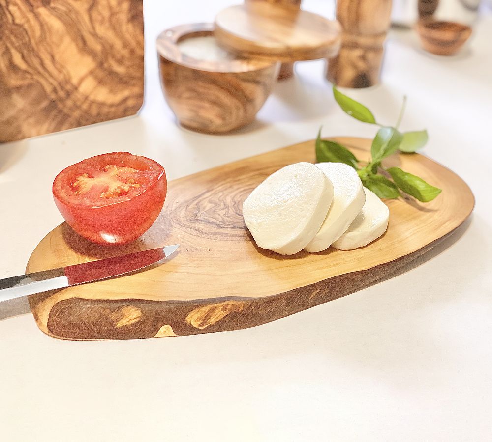 Olive Wood Oval Cheese Board Pottery Barn