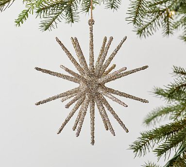 Glitter Starburst Ornament 