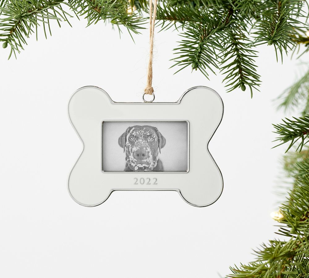 Dated Enamel Pet Frame Ornament Pottery Barn