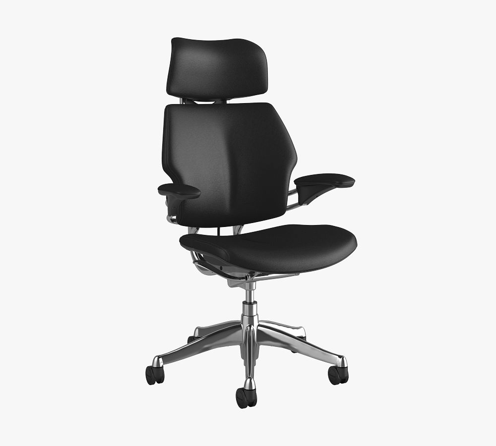 Humanscale® Freedom Leather Desk Chair Pottery Barn