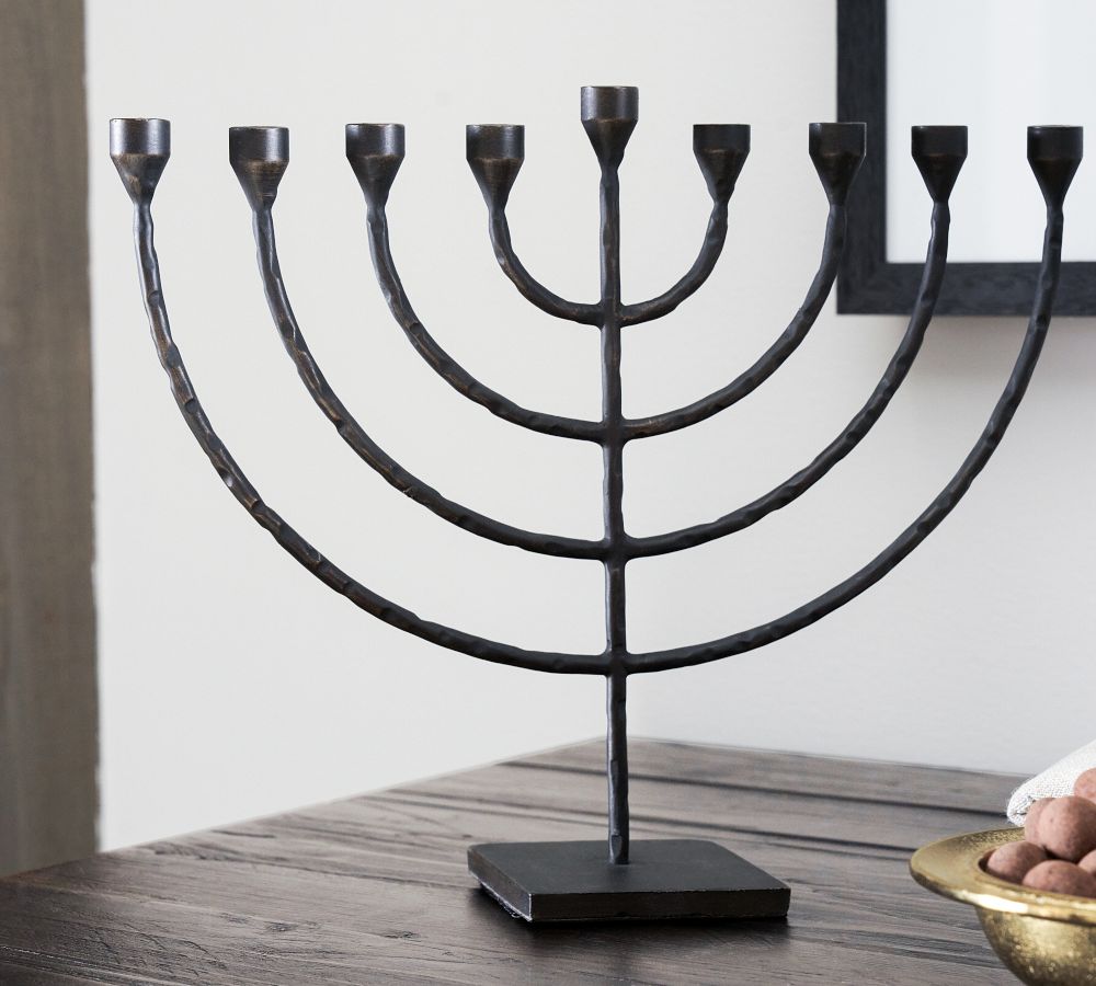 Poconos Hammered Menorah Pottery Barn