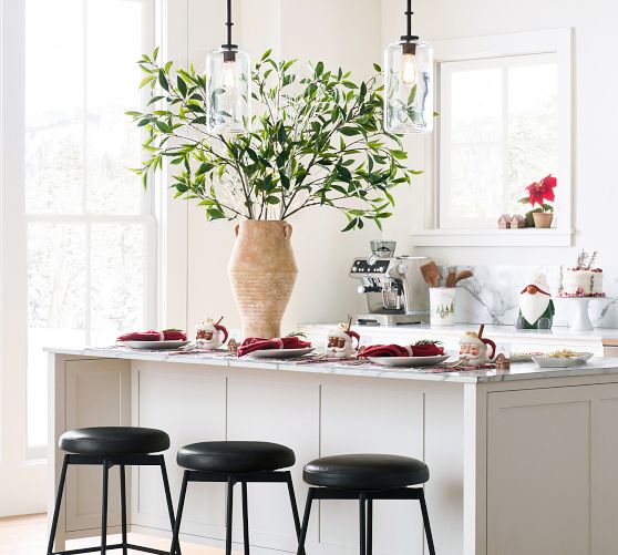 pottery barn backless bar stools