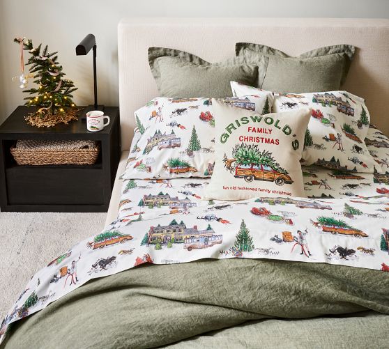 Christmas Vacation Percale Sheet Set 
