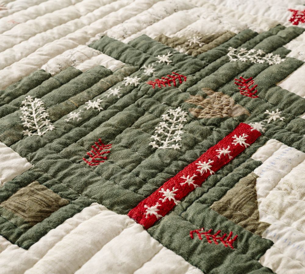 Arden Tree Applique Quilt Pottery Barn