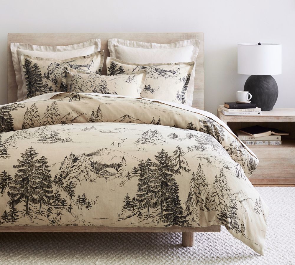 Rustic Forest Duvet Cover Pottery Barn