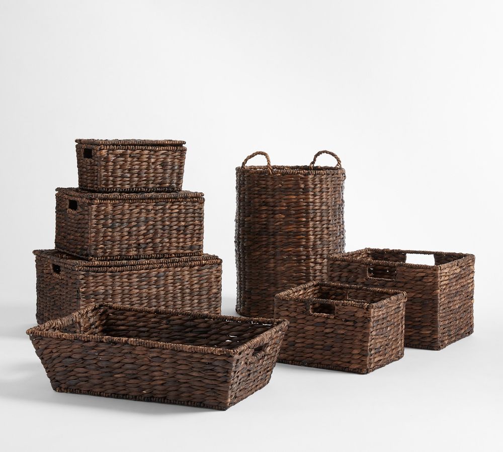 Raleigh Handwoven Seagrass Basket Collection Pottery Barn