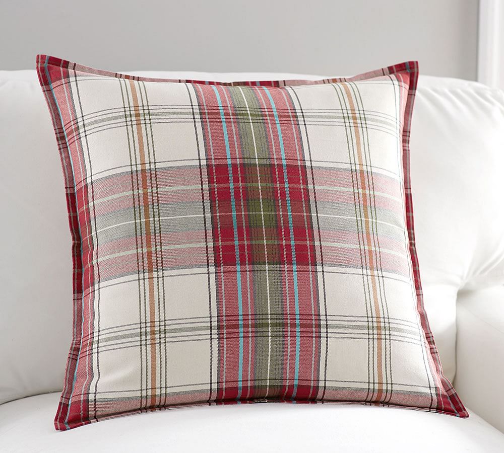 Cambridge Plaid Decorative Pillow Cover Pottery Barn