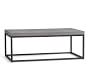 Sloan Indoor/Outdoor Concrete & Iron Coffee Table | Pottery Barn