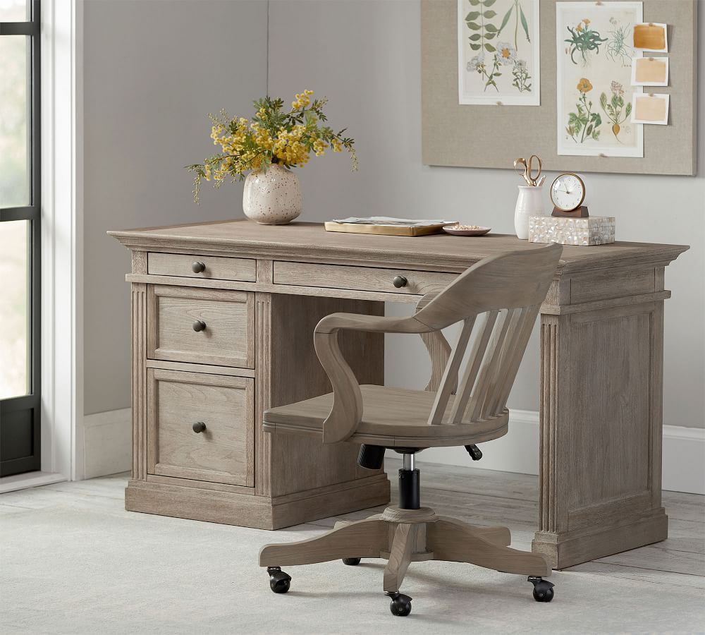 Livingston Writing Desk with Drawers Pottery Barn