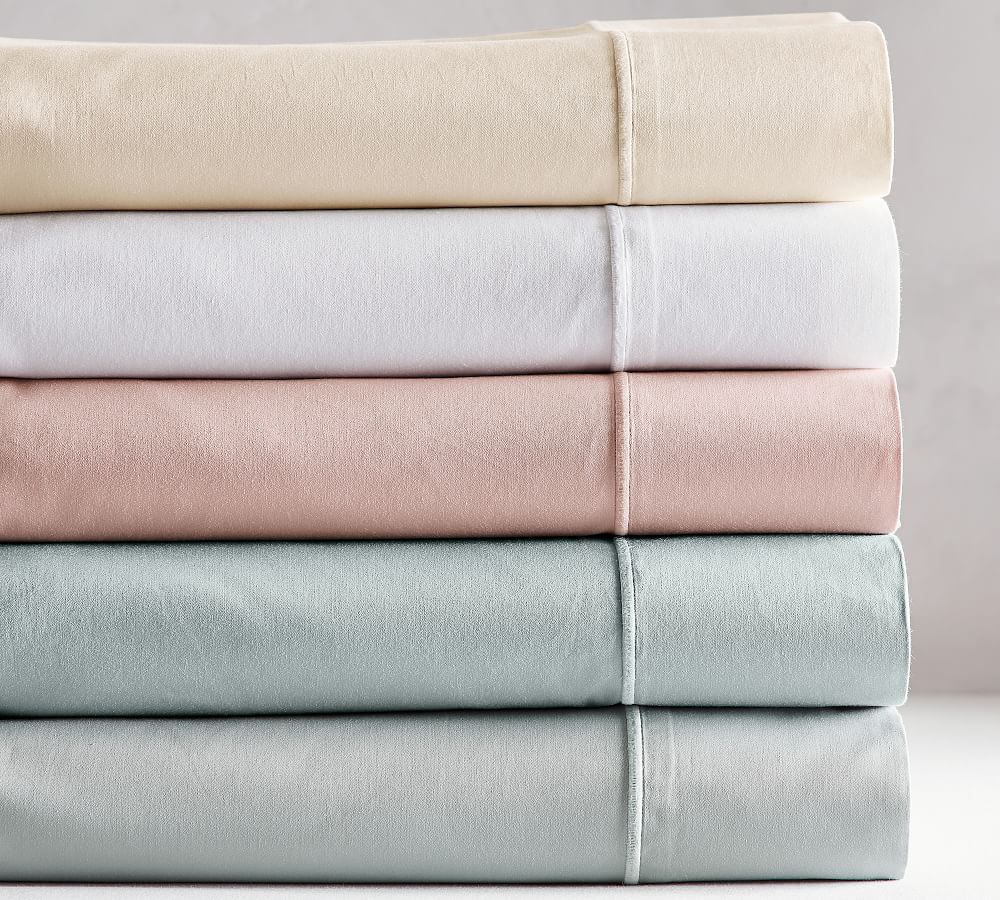 PB Organic 350ThreadCount Sateen Sheet Set Pottery Barn